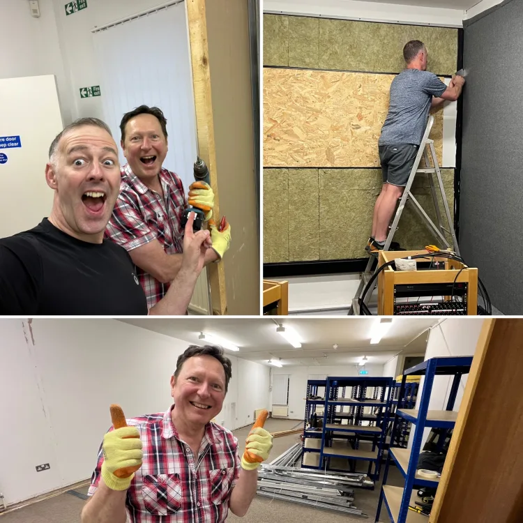 Much of the build, where possible, we did ourselves