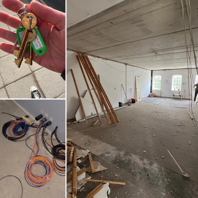 We gutted the building and started from scratch...!