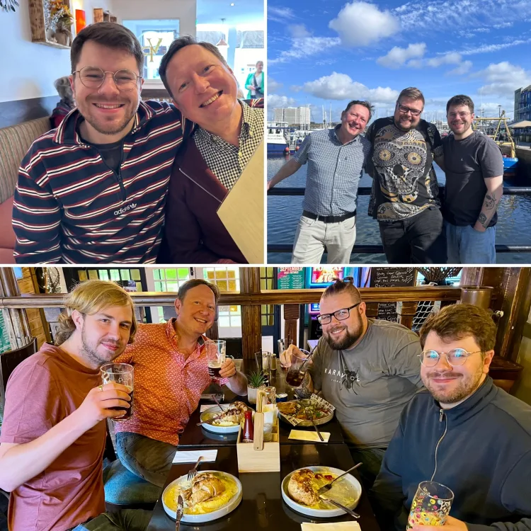 Our core team has grown and changed over the years. For a long time now though, the core team has been Gary, Matt, Jack…